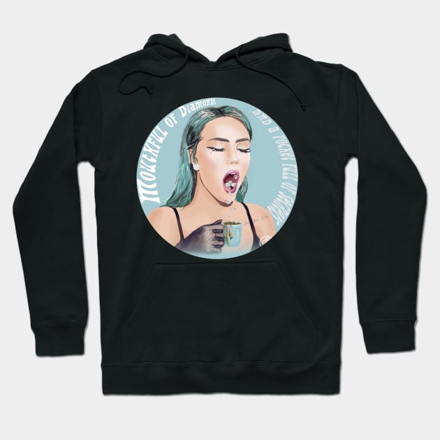 Phantogram Mouthful of Diamonds Hoodie by cre8tive-liv